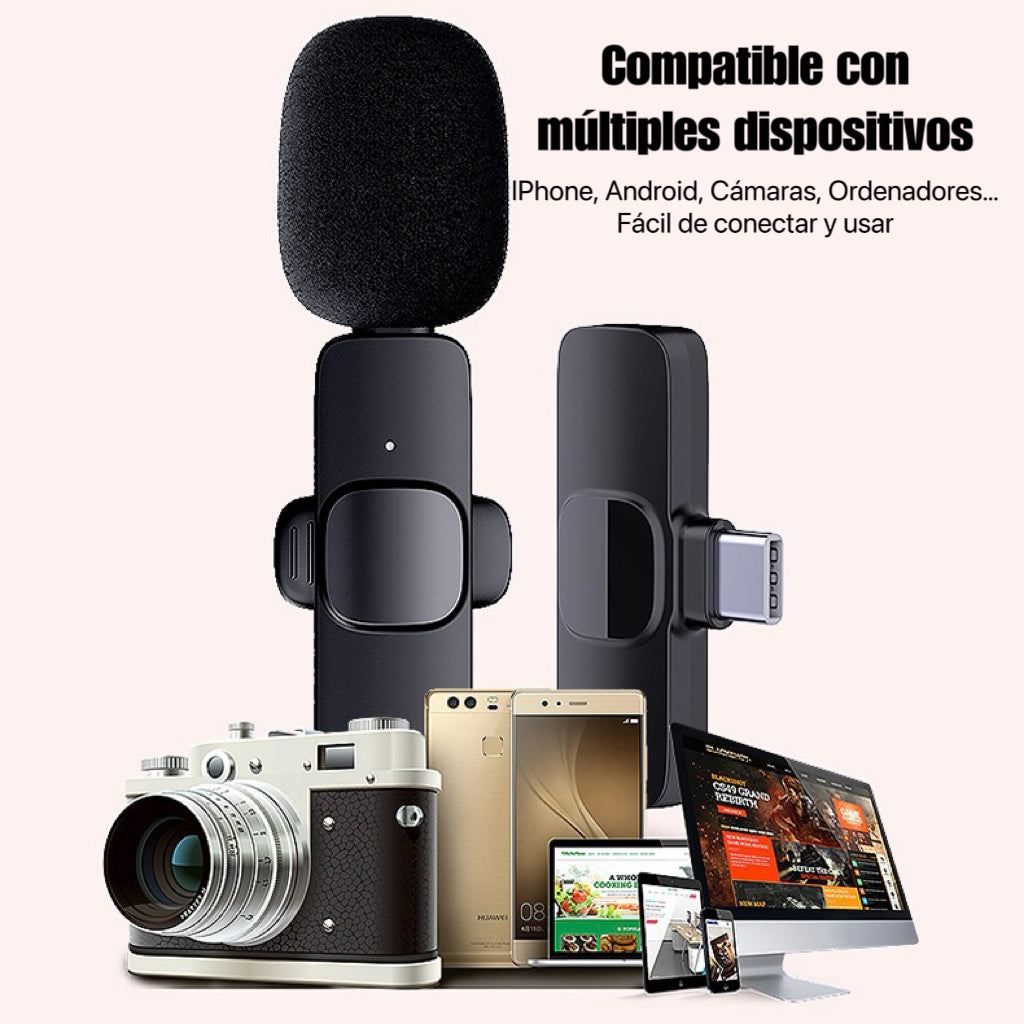 Micrófono Inalámbrico Pro Mini - iPhone & Android